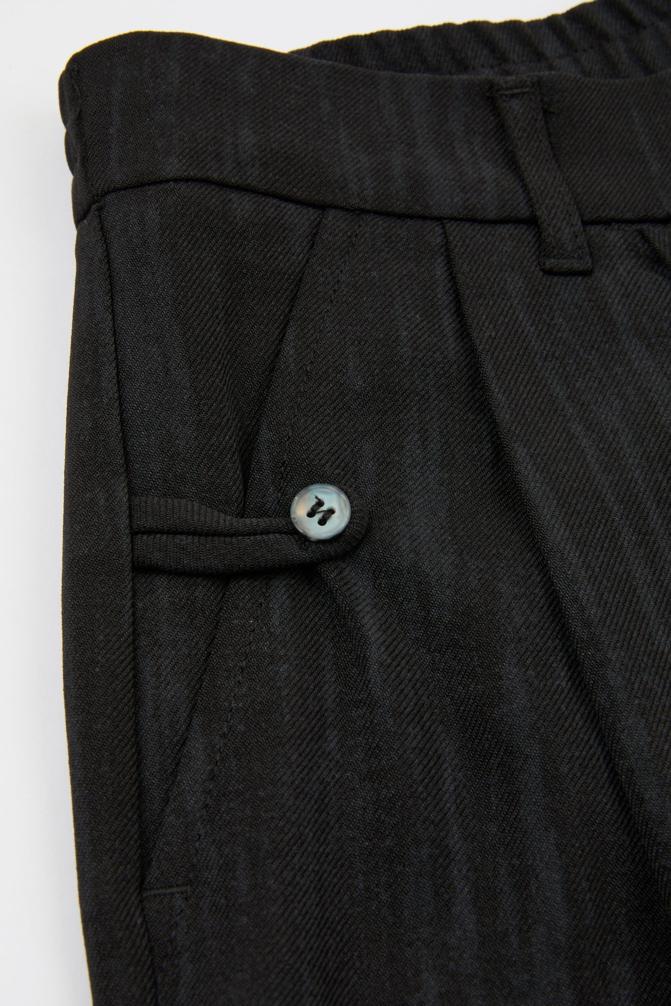 Black Grained Trousers