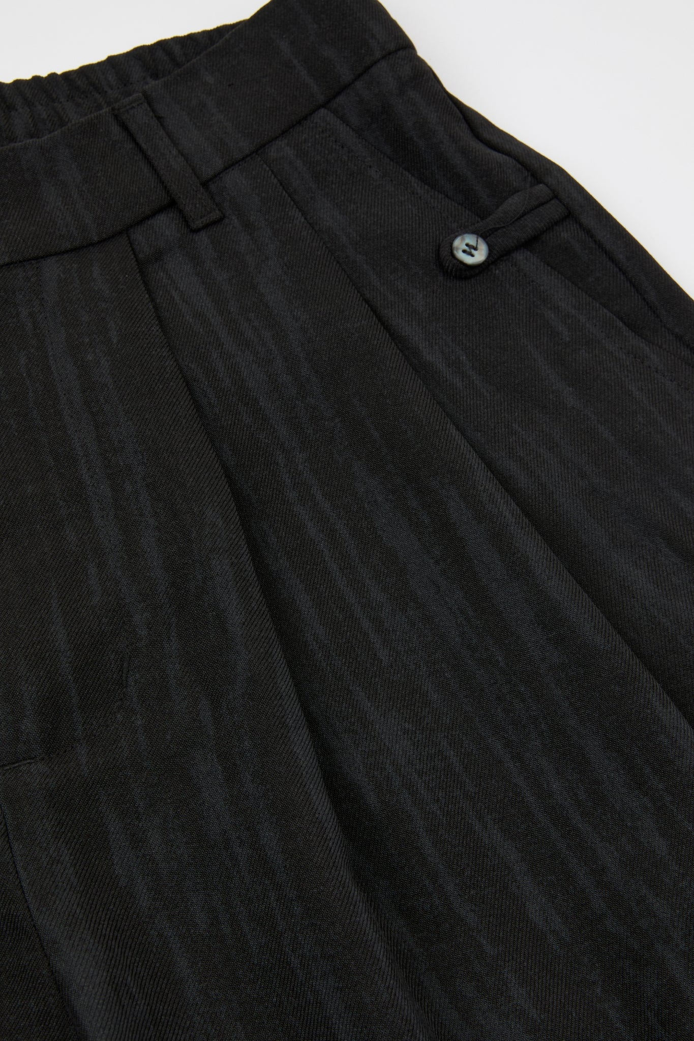 Black Grained Trousers