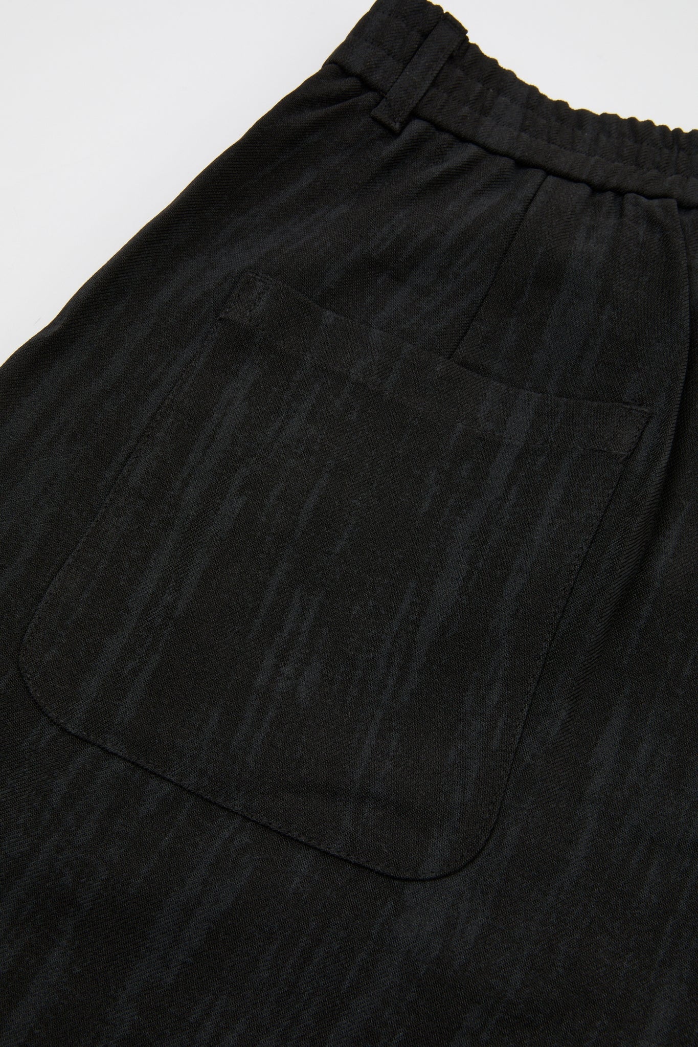 Black Grained Trousers
