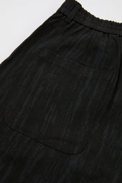 Black Grained Trousers