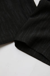 Black Grained Trousers