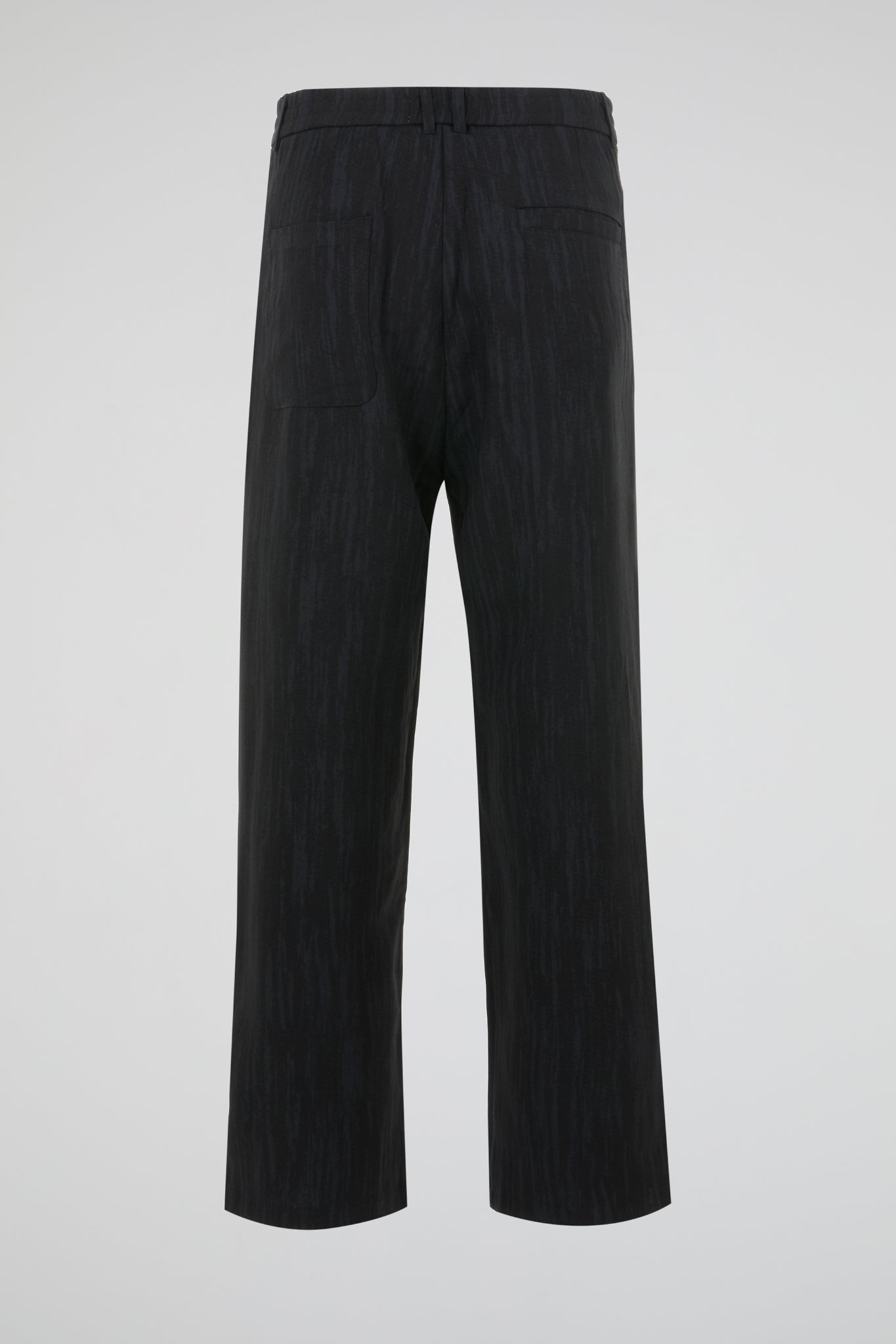 Black Grained Trousers