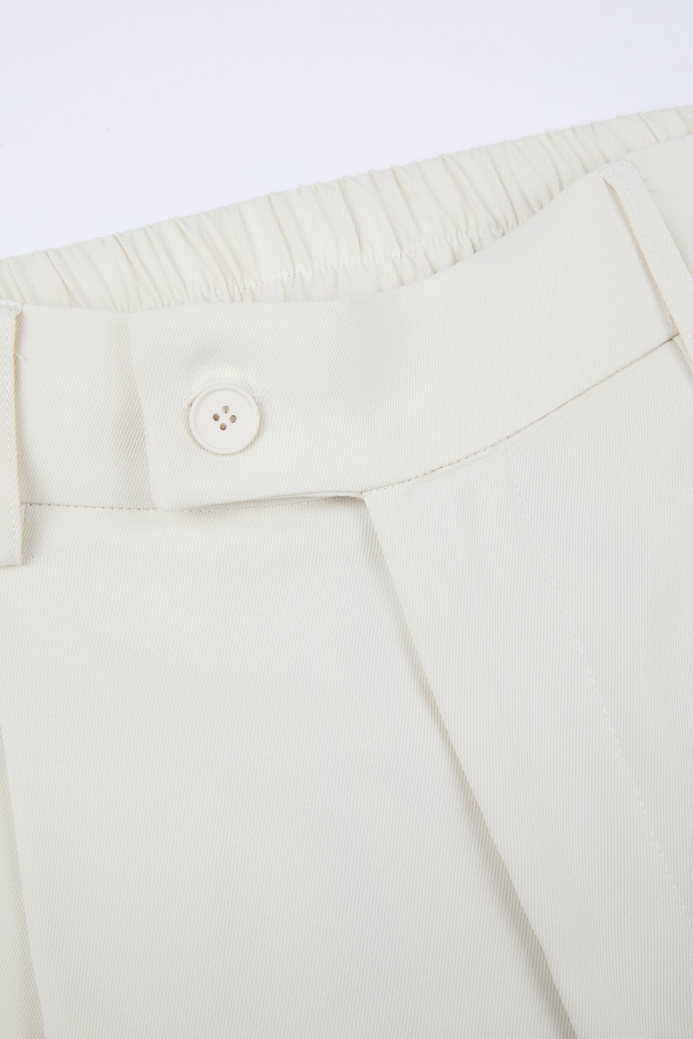 Tailored Wide Trousers White
