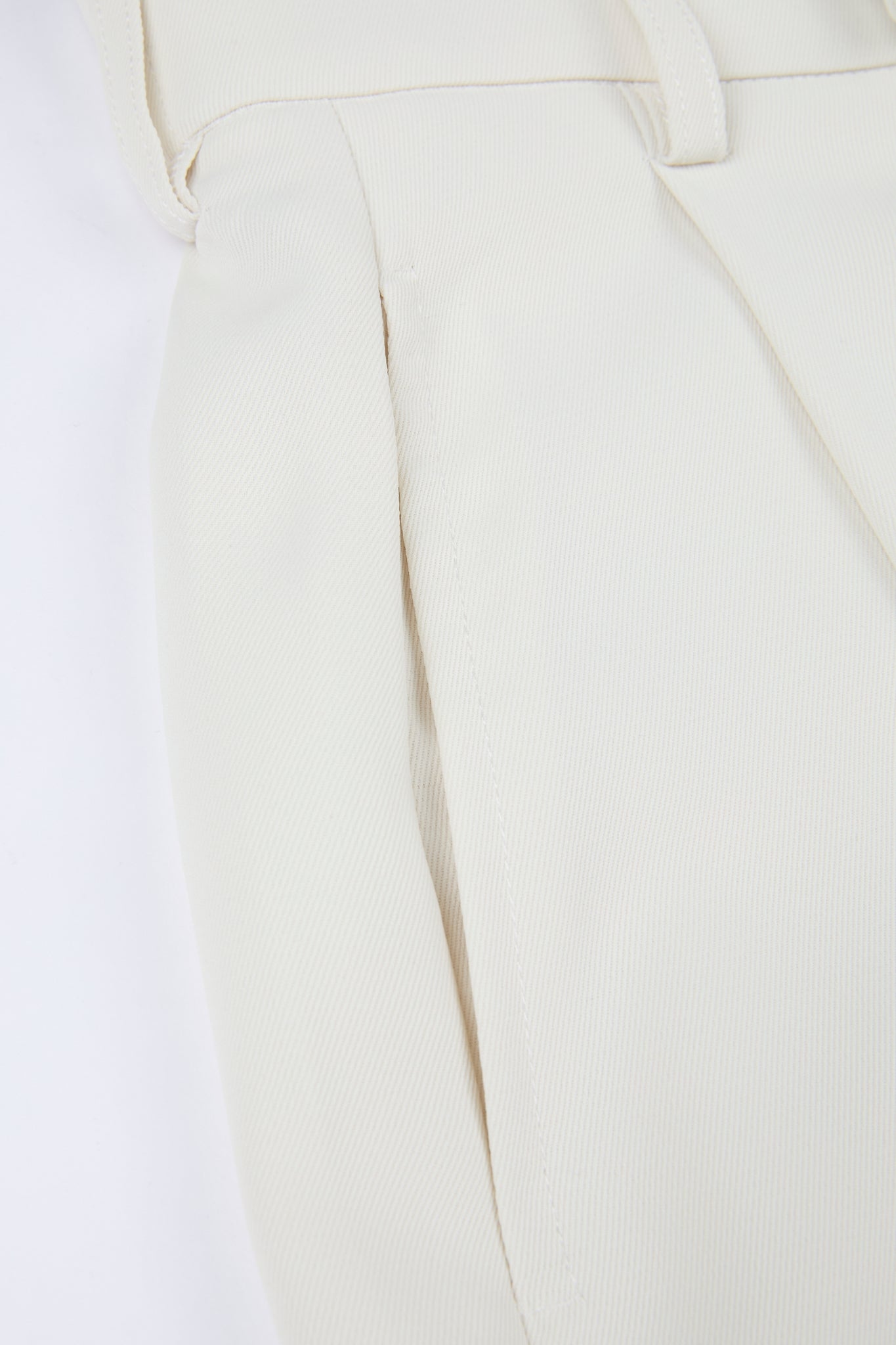Tailored Wide Trousers White