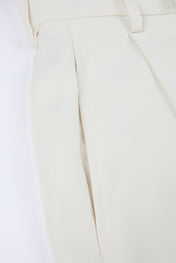 Tailored Wide Trousers White