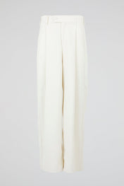 Tailored Wide Trousers White