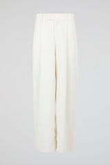 Tailored Wide Trousers White