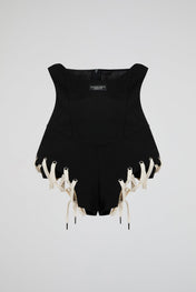 Lace-Up Corset Briefs