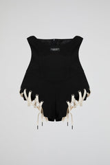 Lace-Up Corset Briefs