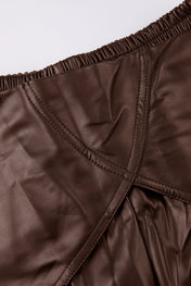 Trompe-l’oeil Sleeve-Tie Wide-Leg Trousers