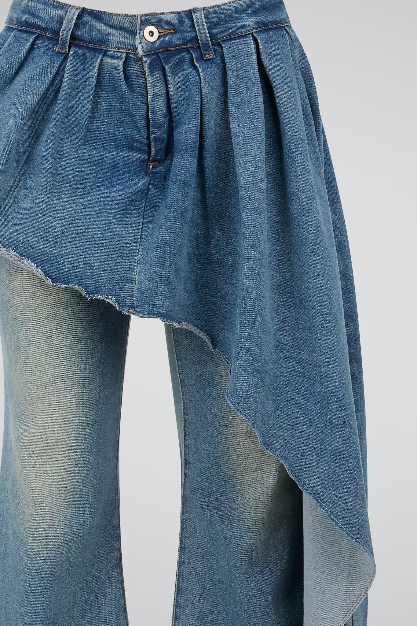 Indigo Flare-Cut Denim Trousers