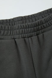Curved Seam Wide Sweatpants