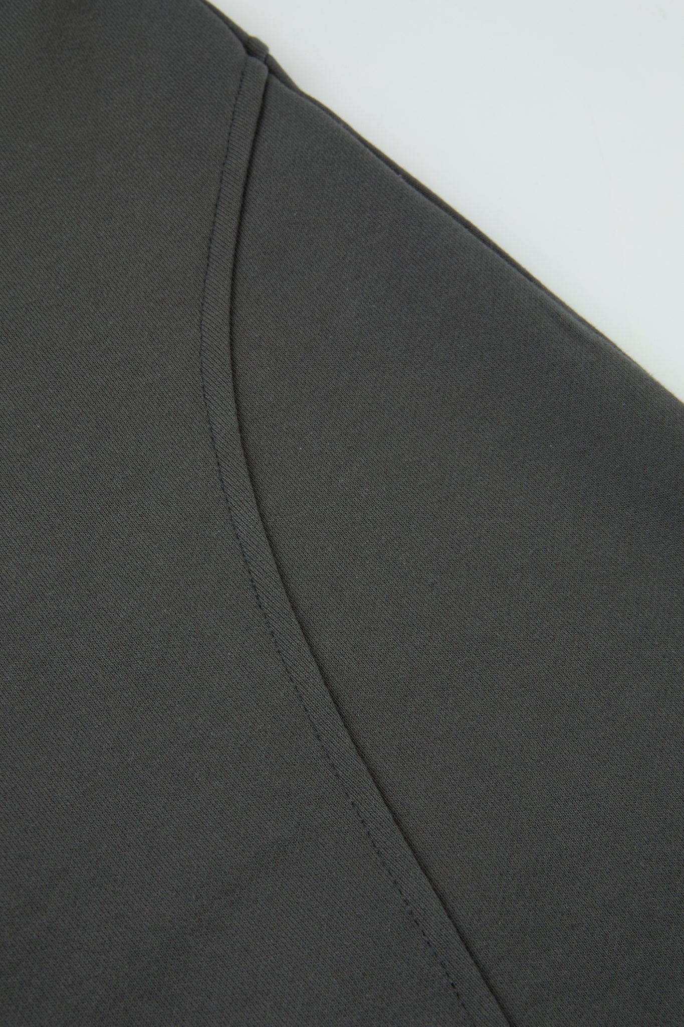 Curved Seam Wide Sweatpants