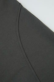 Curved Seam Wide Sweatpants