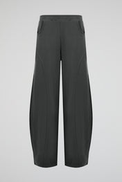 Curved Seam Wide Sweatpants
