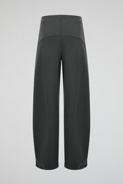 Curved Seam Wide Sweatpants