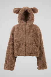 Teddy Bear Fur Hooded Jacket