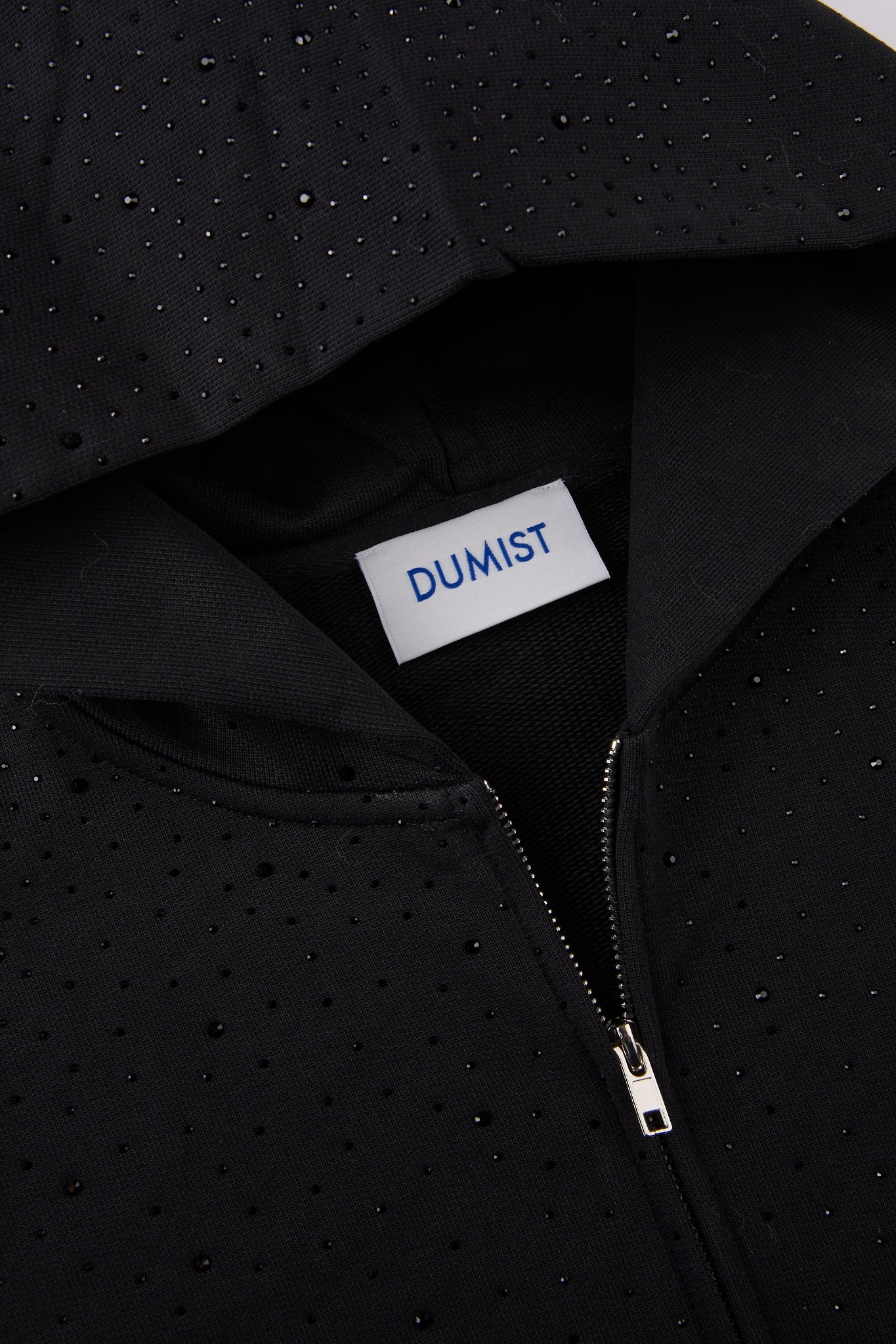 Rhinestone Zip Hoodie