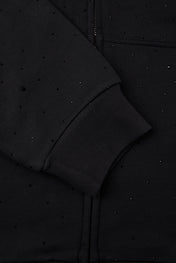 Rhinestone Zip Hoodie