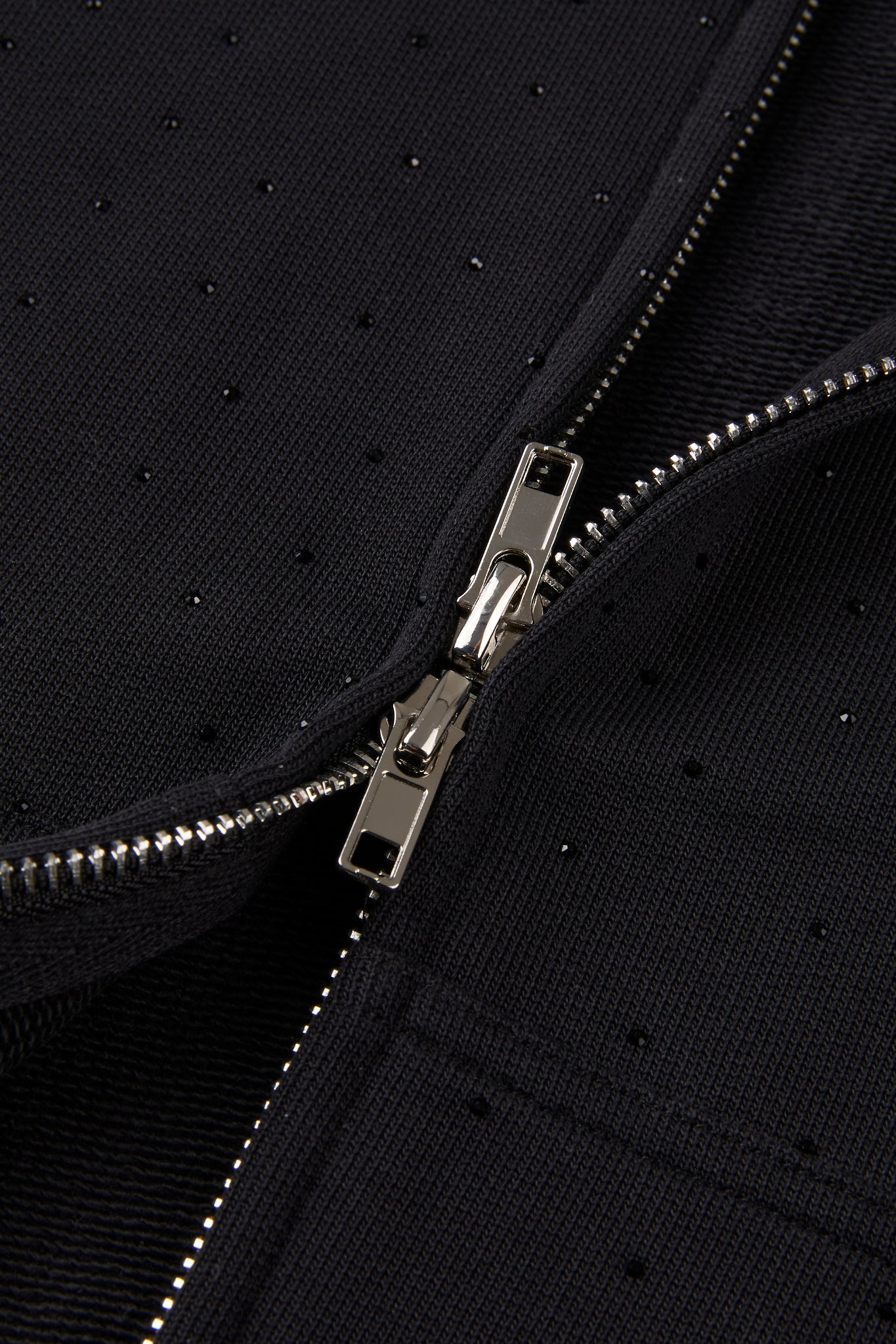 Rhinestone Zip Hoodie