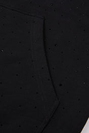 Rhinestone Zip Hoodie