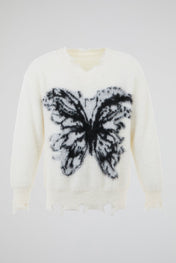 Butterfly Distressed Knit