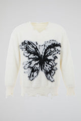 Butterfly Distressed Knit