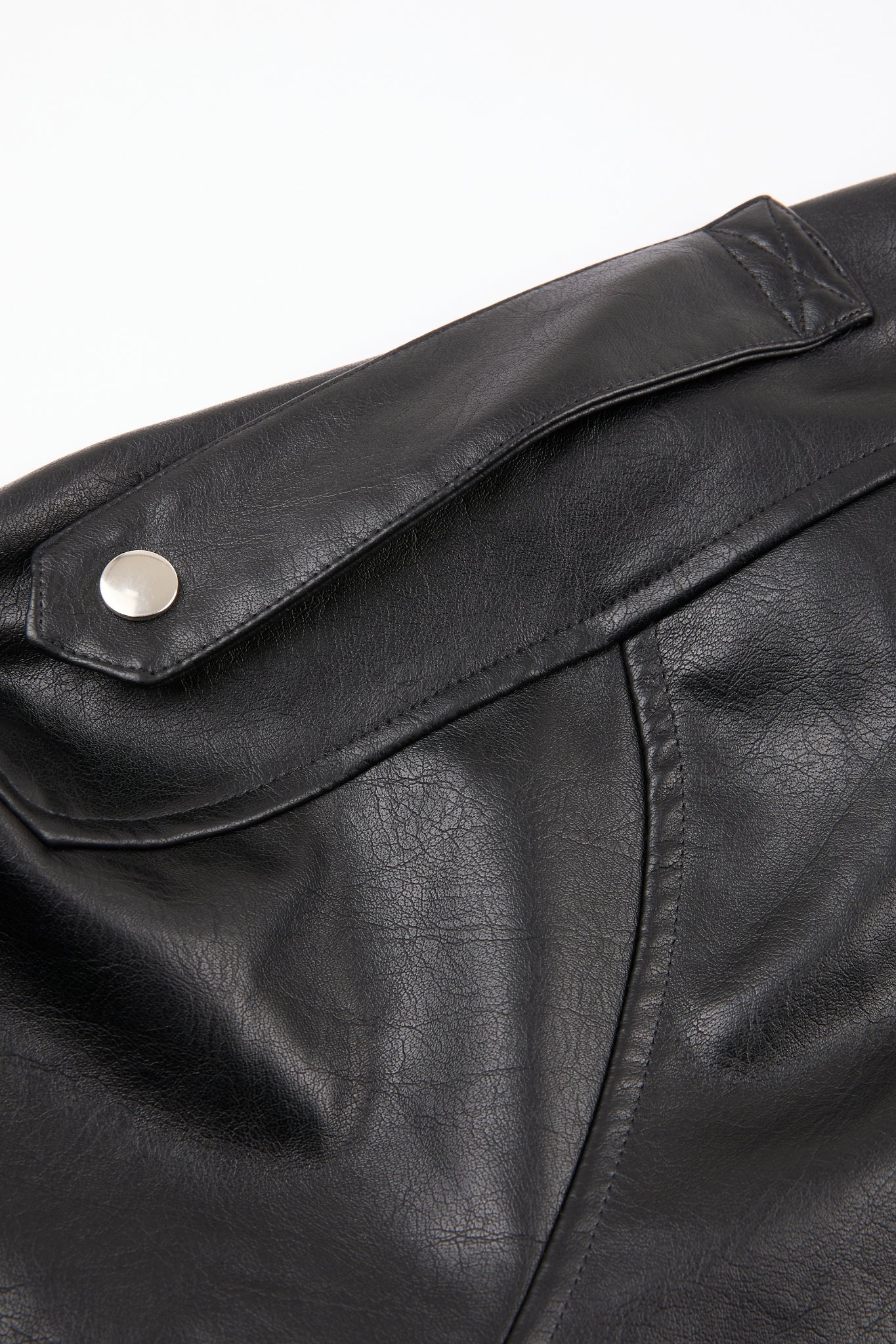Belted Leather Bomber