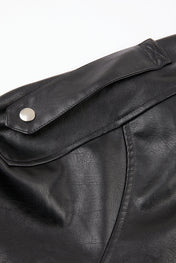 Belted Leather Bomber