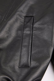 Belted Leather Bomber