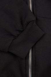 Studded Zip Hoodie Black