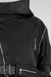 Asymmetric Belted Technical Jacket