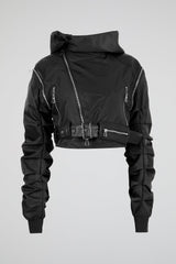 Asymmetric Belted Technical Jacket