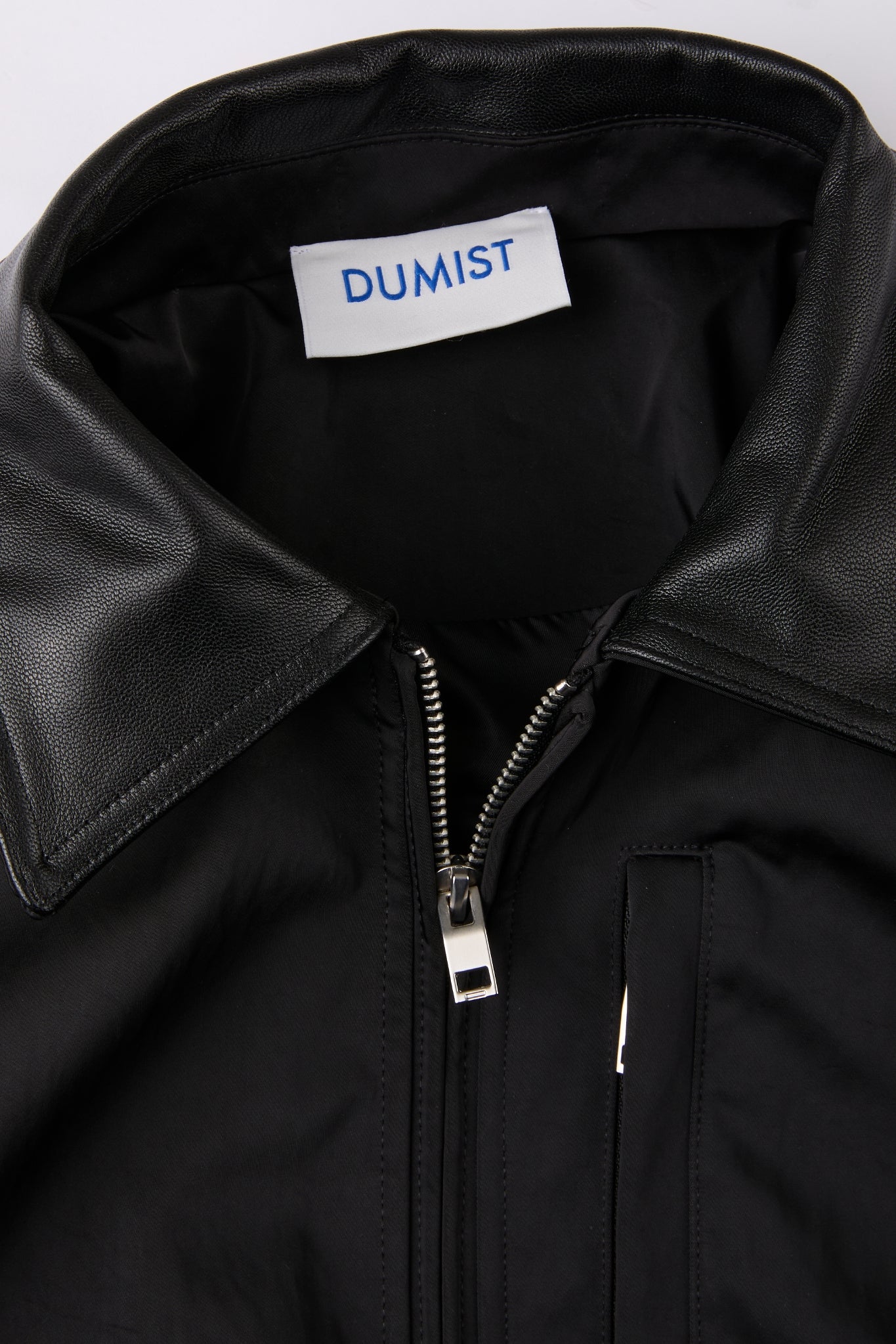 Structured Satin-Weave Utility Bomber Jacket
