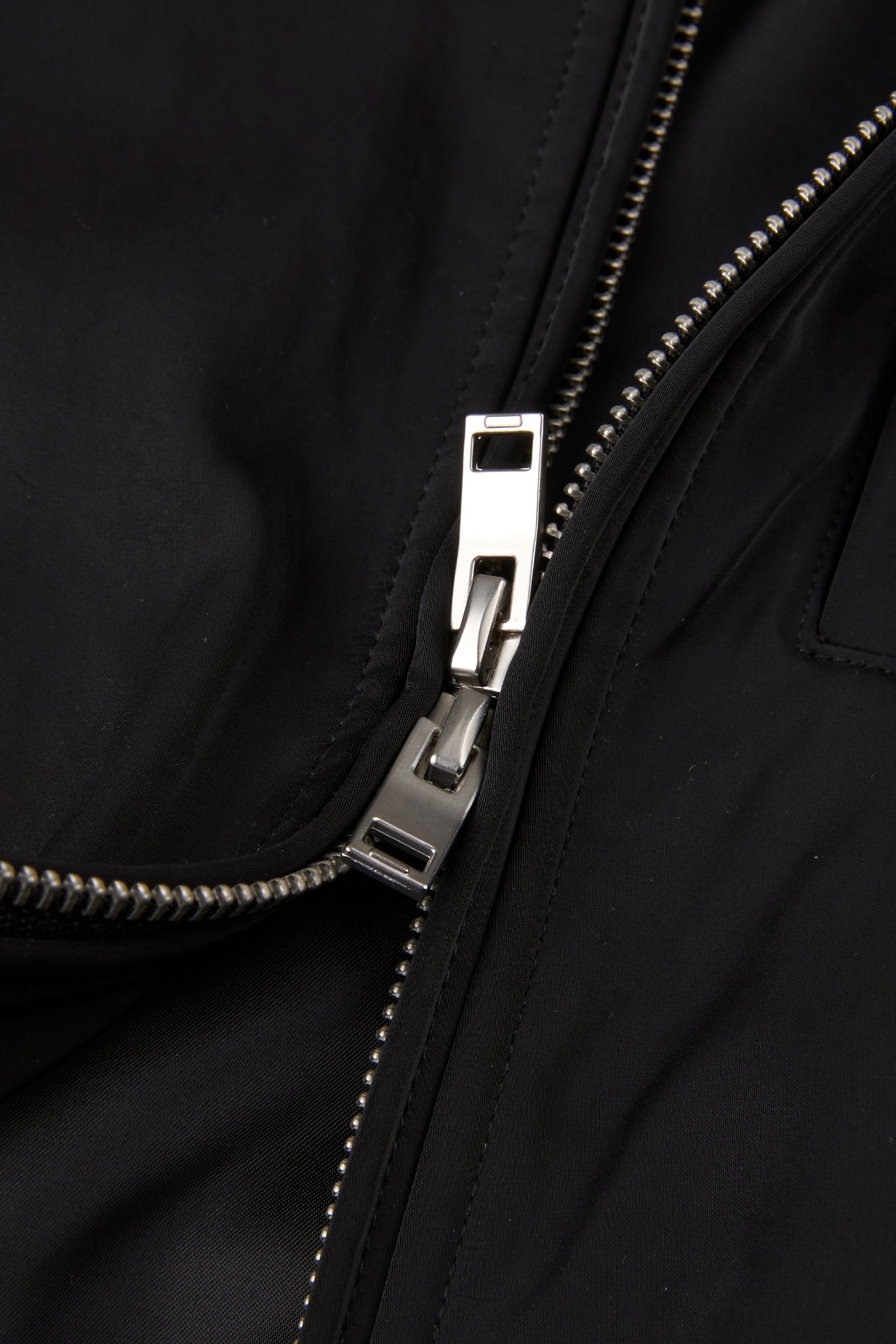 Structured Satin-Weave Utility Bomber Jacket