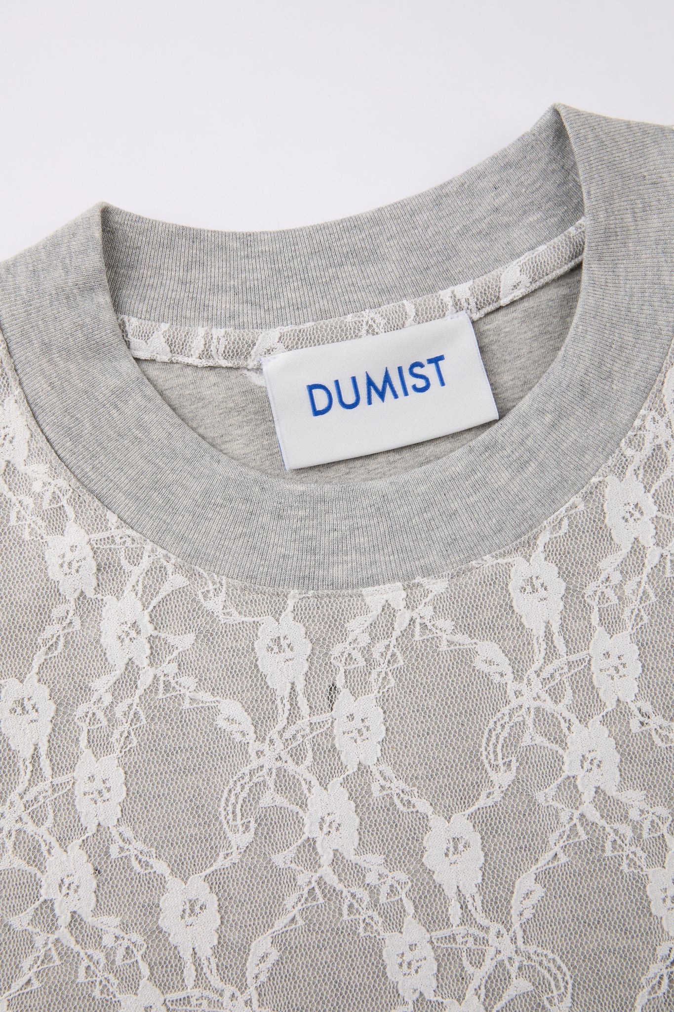 Lace Overlay Short Sleeve Tee