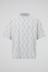 Lace Overlay Short Sleeve Tee