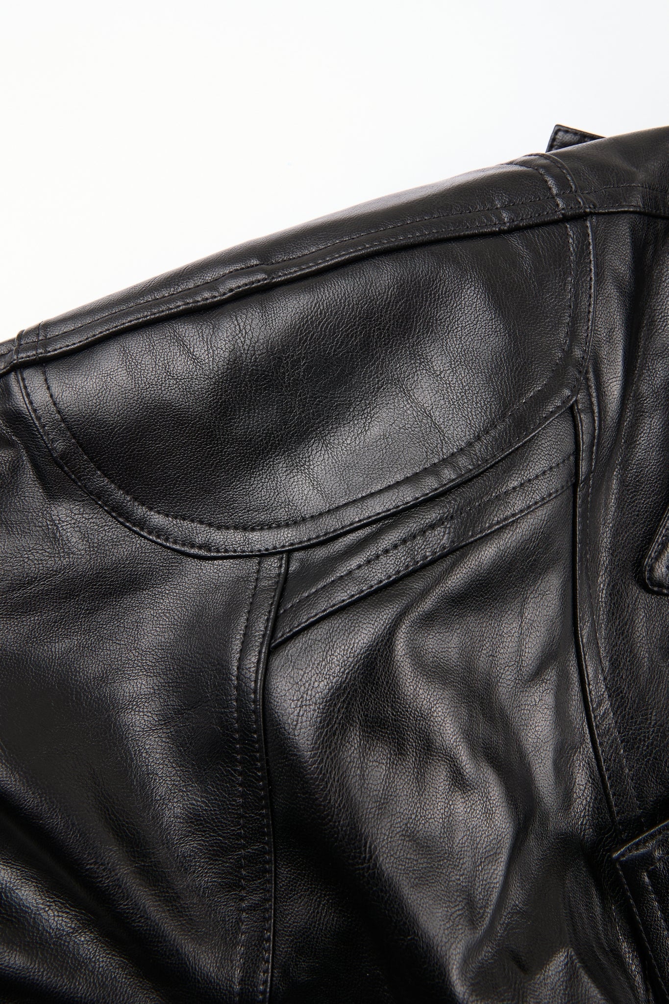 Cropped Leather Jacket