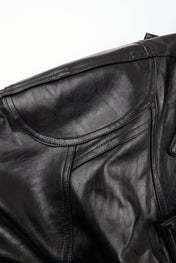 Cropped Leather Jacket
