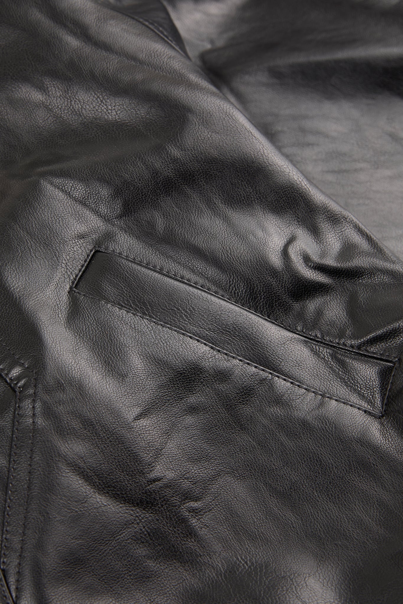 Cropped Leather Jacket