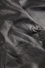 Cropped Leather Jacket