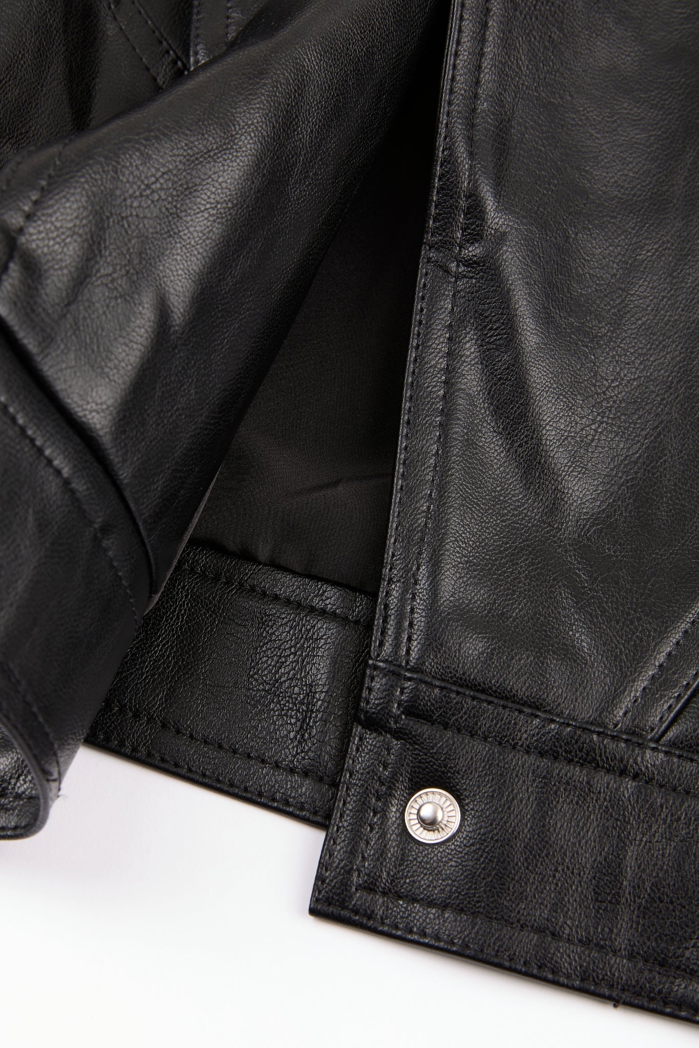 Cropped Leather Jacket