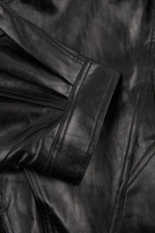 Cropped Leather Jacket