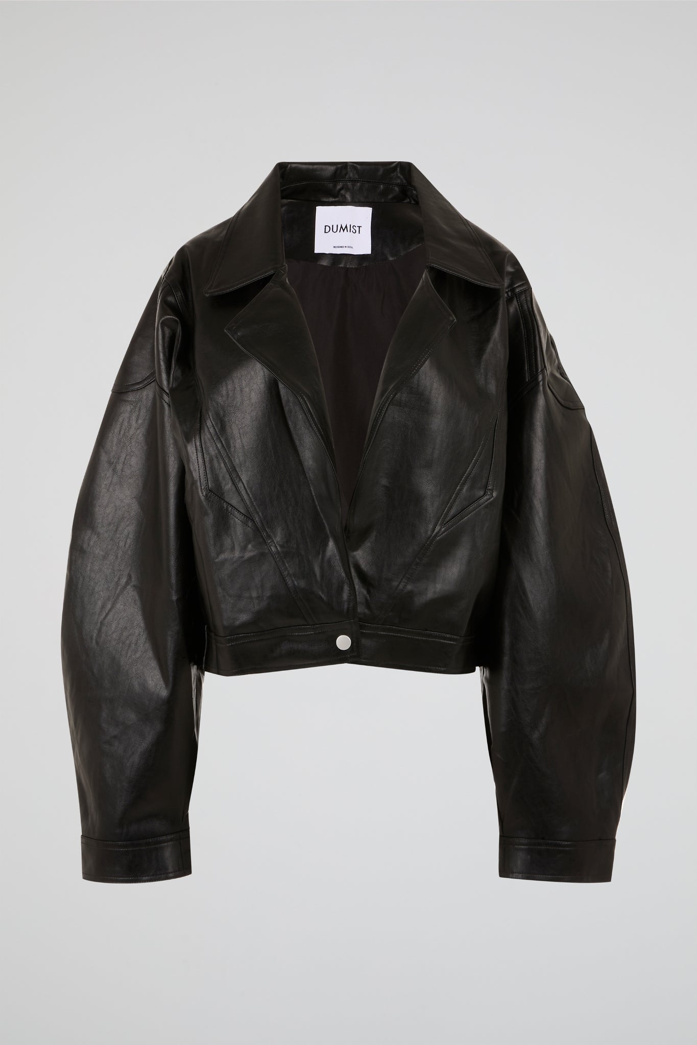 Cropped Leather Jacket