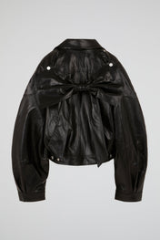 Cropped Leather Jacket