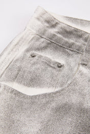 Abstract Cargo Washed Grey Wide Pants