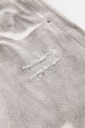 Abstract Cargo Washed Grey Wide Pants
