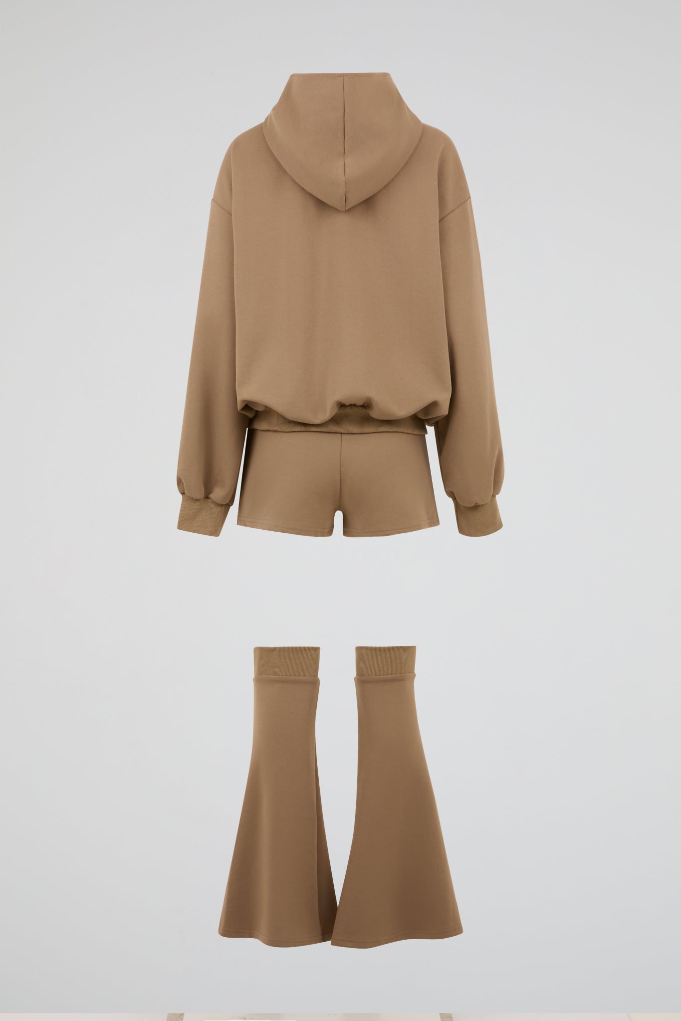 Draped Hoodie & Flare Pant Set