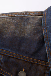 Burnished Indigo Cropped Denim Jacket