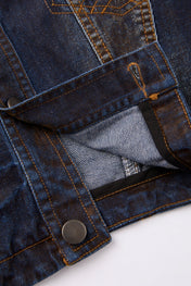 Burnished Indigo Cropped Denim Jacket